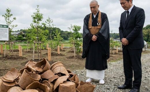 完全に自然に還す生分解性骨壺の採用